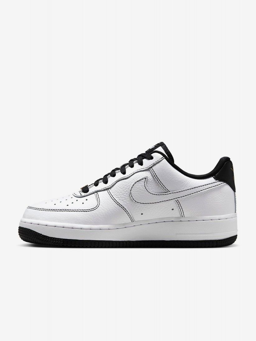 Sapatilhas Nike Air Force 1 07 Mini Jewel Brancas e Pretas Para Mulher