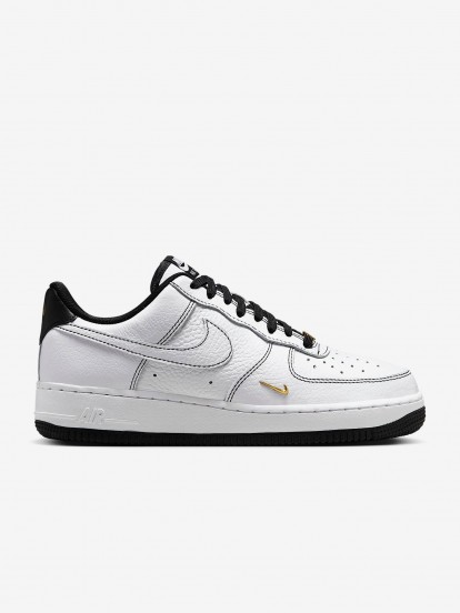 Nike Air Force 1 07 Mini Jewel White and Black Sneakers For Women