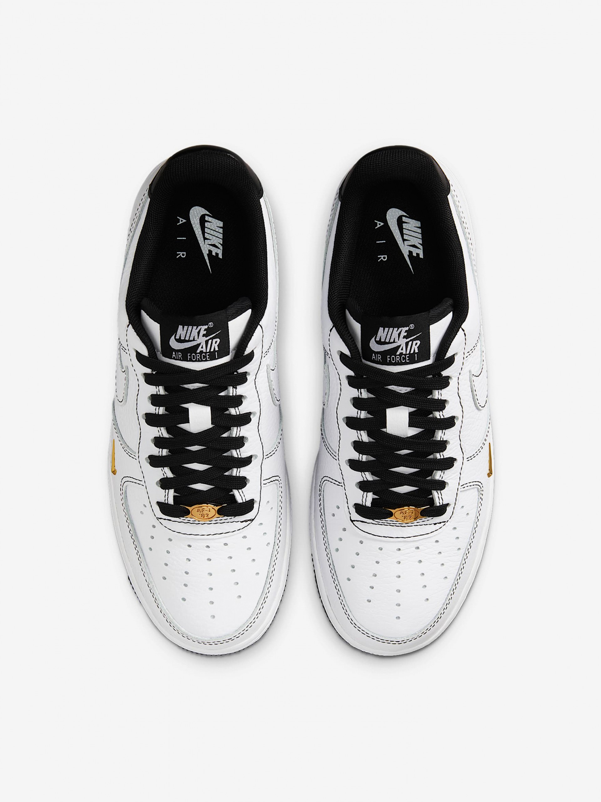 Zapatillas Nike Air Force 1 07 Mini Jewel Blancas y Negras Para Mujer