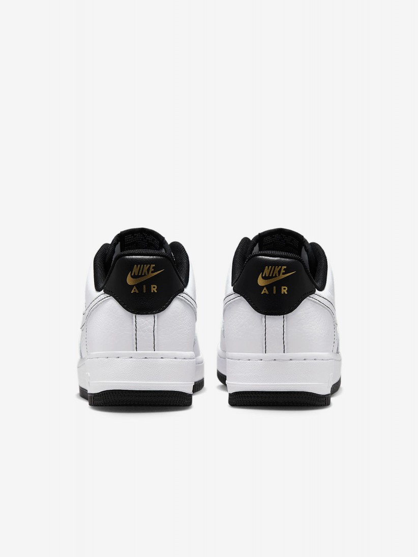 Sapatilhas Nike Air Force 1 07 Mini Jewel Brancas e Pretas Para Mulher
