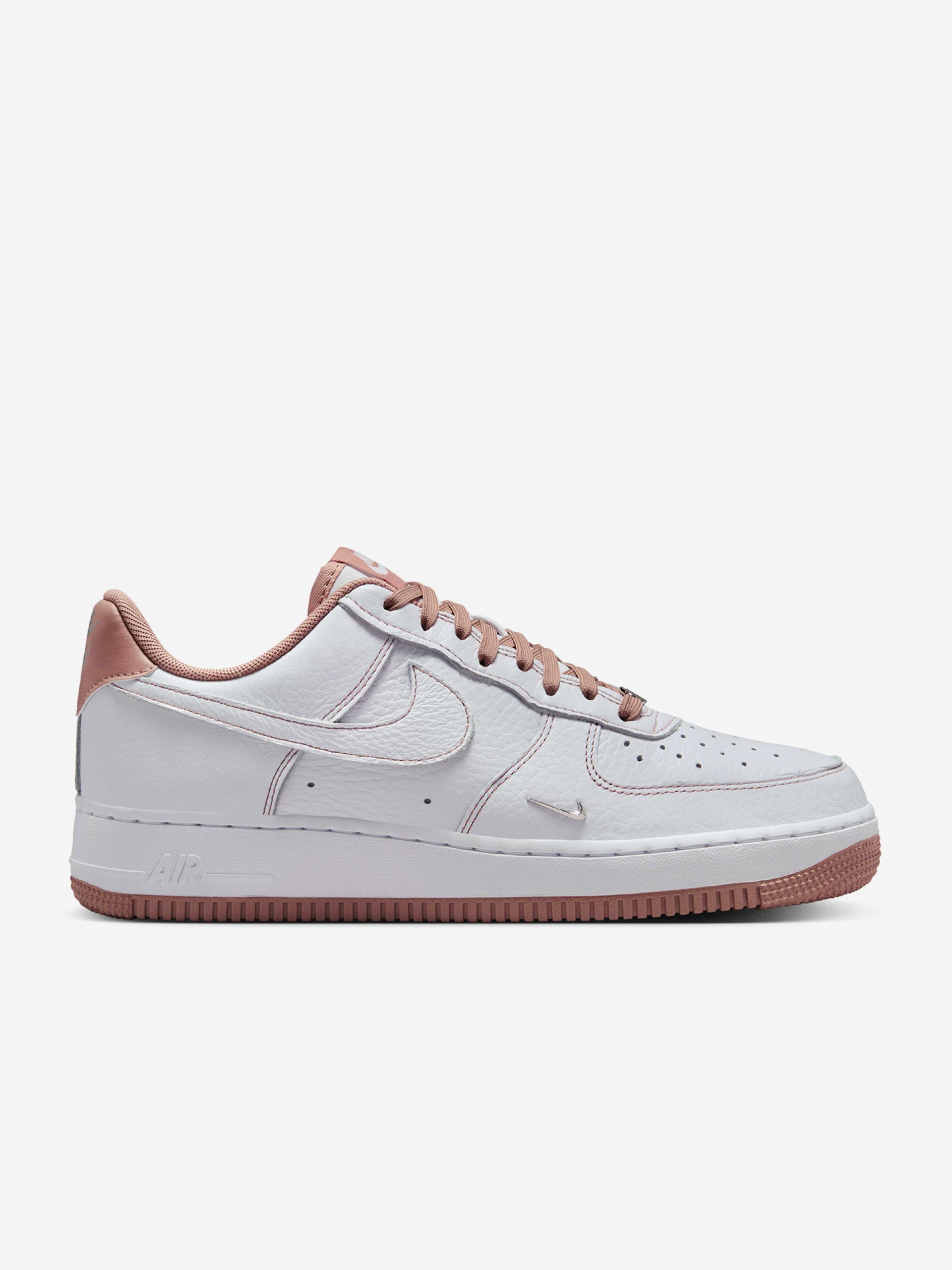 Zapatillas Nike Air Force 1 07 Mini Jewel Blancas y Rosa Para Mujer