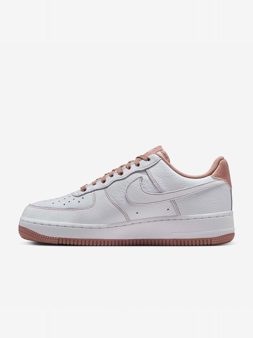 Sapatilhas Nike Air Force 1 07 Mini Jewel Brancas e Rosa Para Mulher