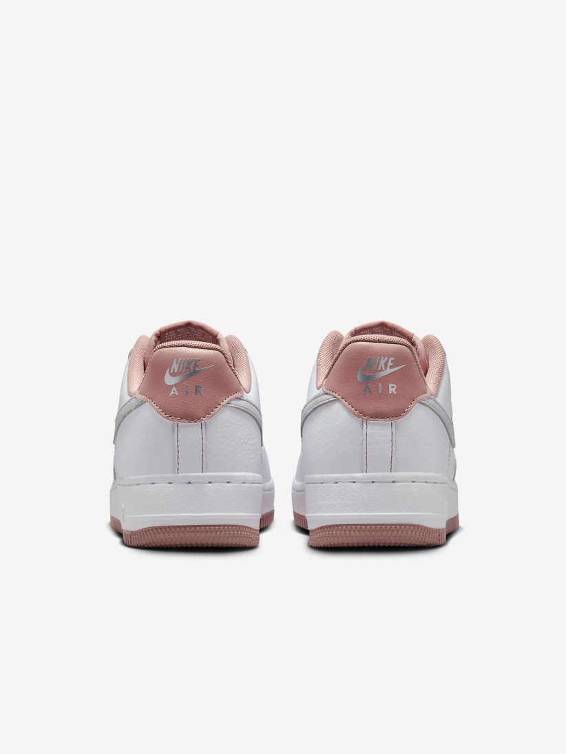 Sapatilhas Nike Air Force 1 07 Mini Jewel Brancas e Rosa Para Mulher