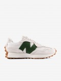 New Balance 327 V1 White and Green Sneakers