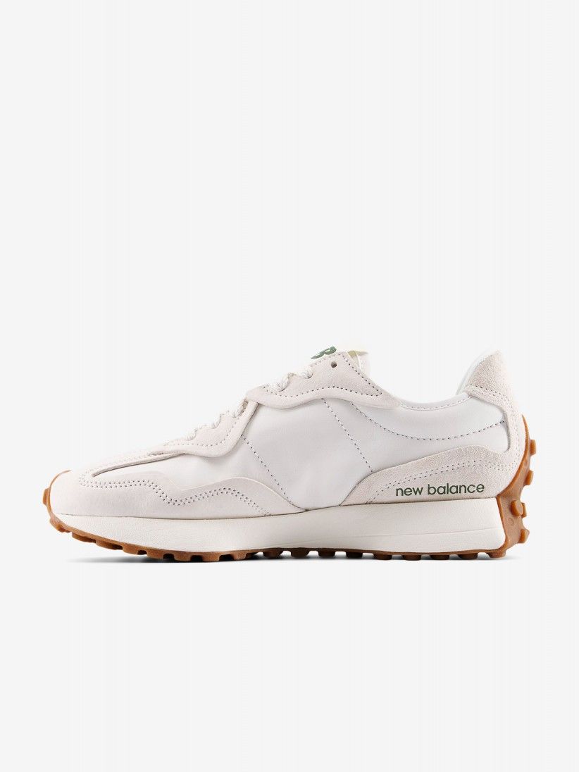 New Balance 327 V1 White and Green Sneakers
