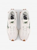 New Balance 327 V1 White and Green Sneakers
