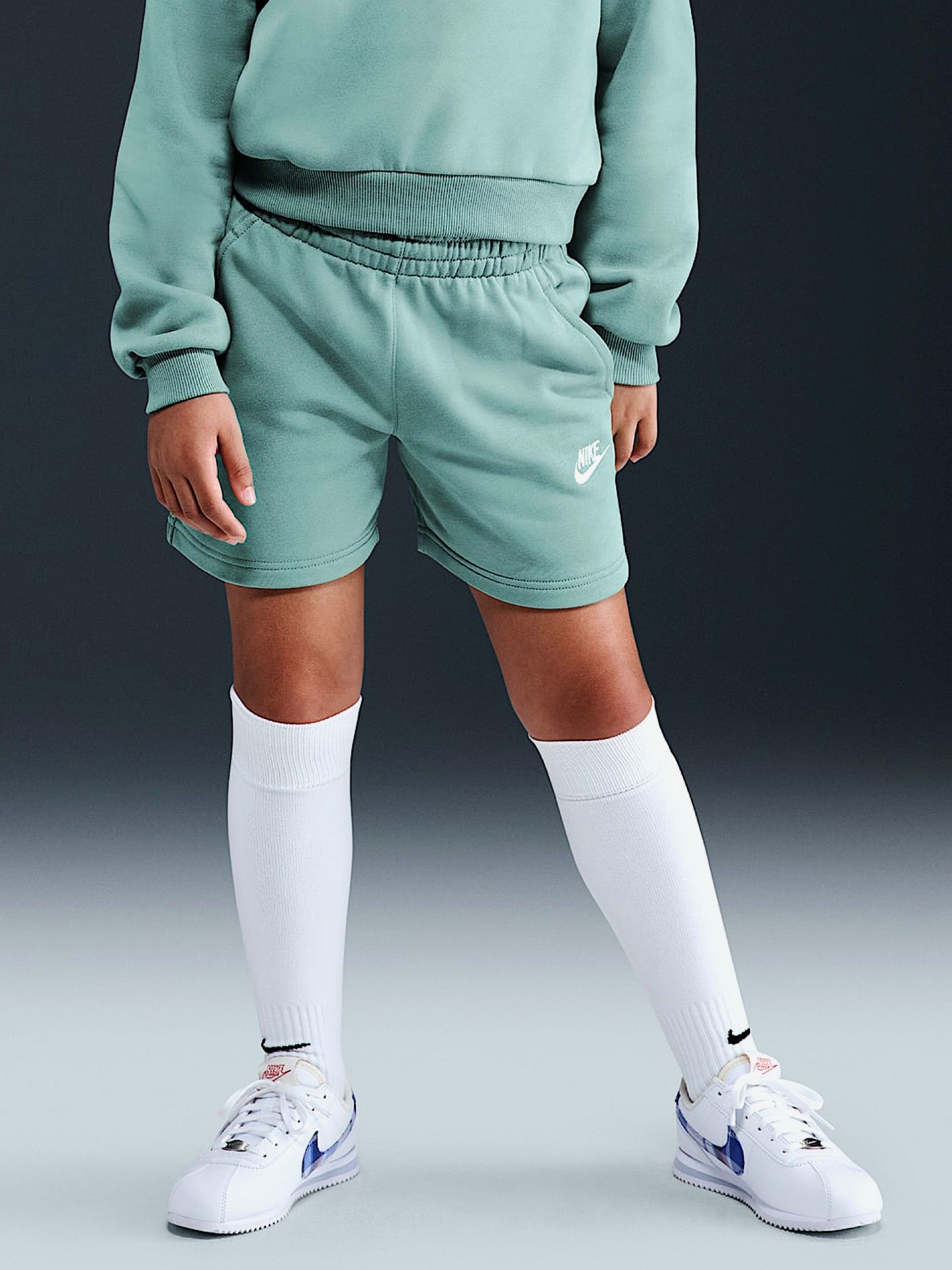 Calções Nike Sportswear Club Fleece 13cm Júnior Verdes