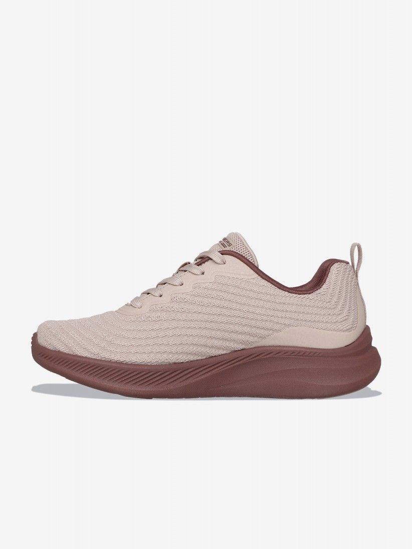 Sapatilhas Skechers Bobs Moda Flex - Mellow Dawn Bege e Castanhas