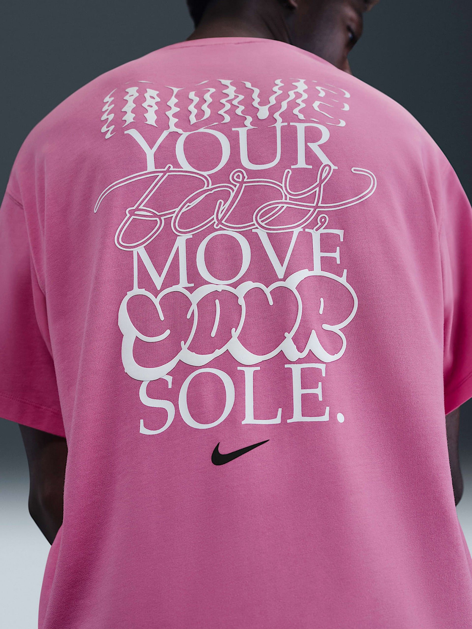 Nike Solo Swoosh Pink T-shirt For Men