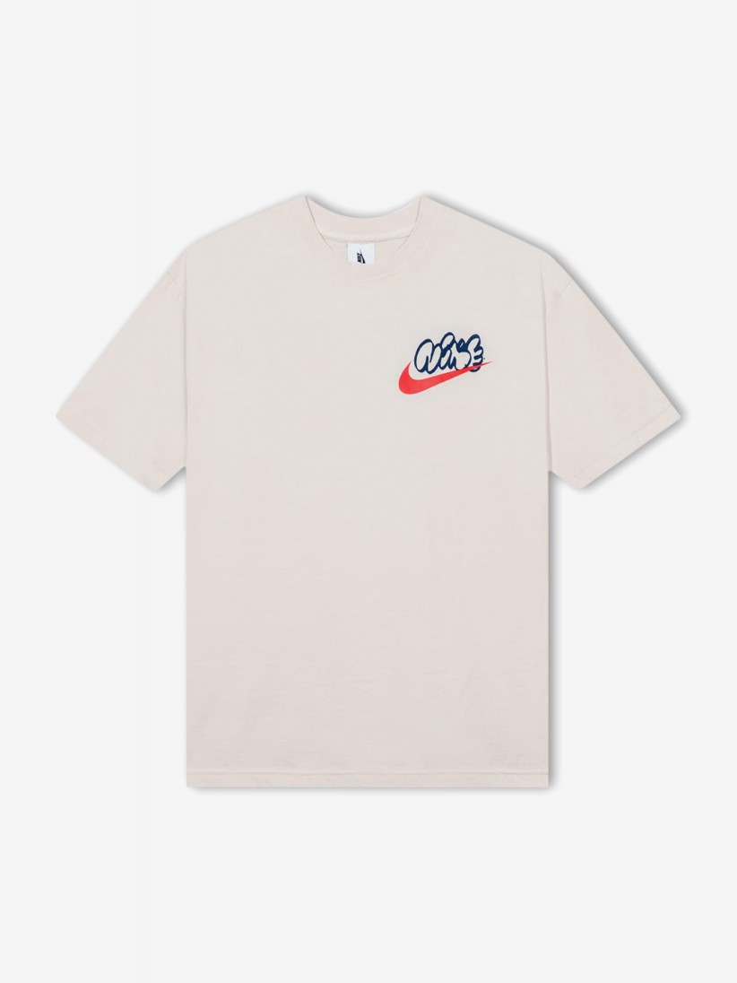 Nike Solo Swoosh Beige T-shirt For Men