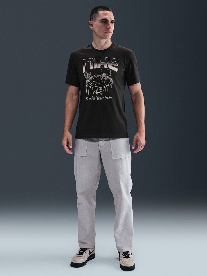T-shirt Nike Sportswear Cinzenta Para Homem