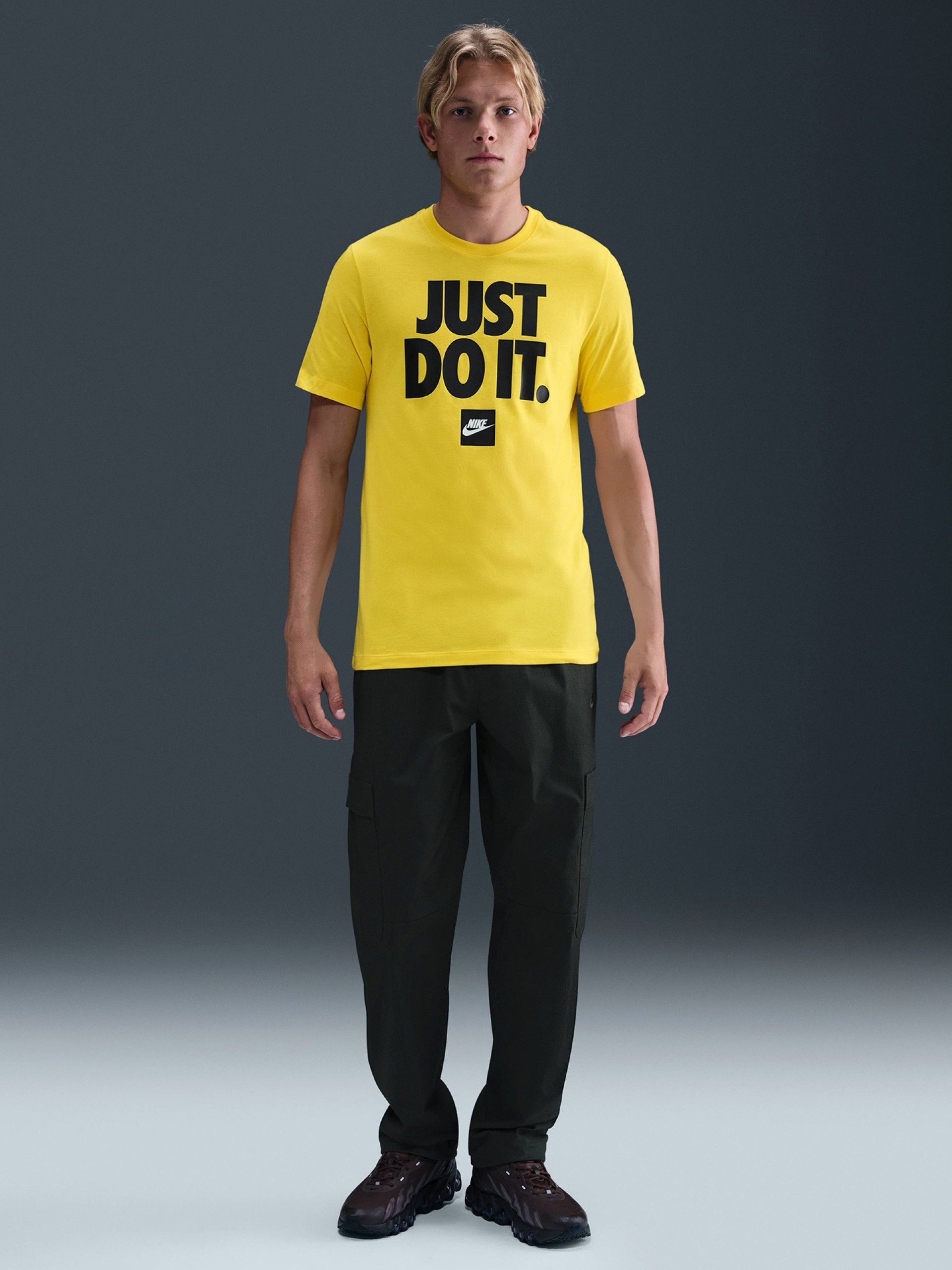 T-shirt Nike Just Do It Amarela Para Homem