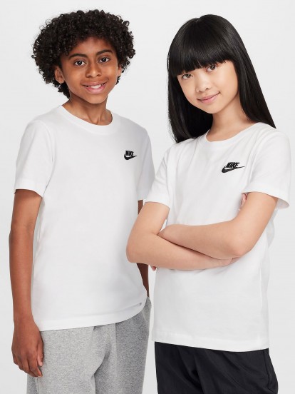 Camiseta Nike Sportswear Jnior Blanca