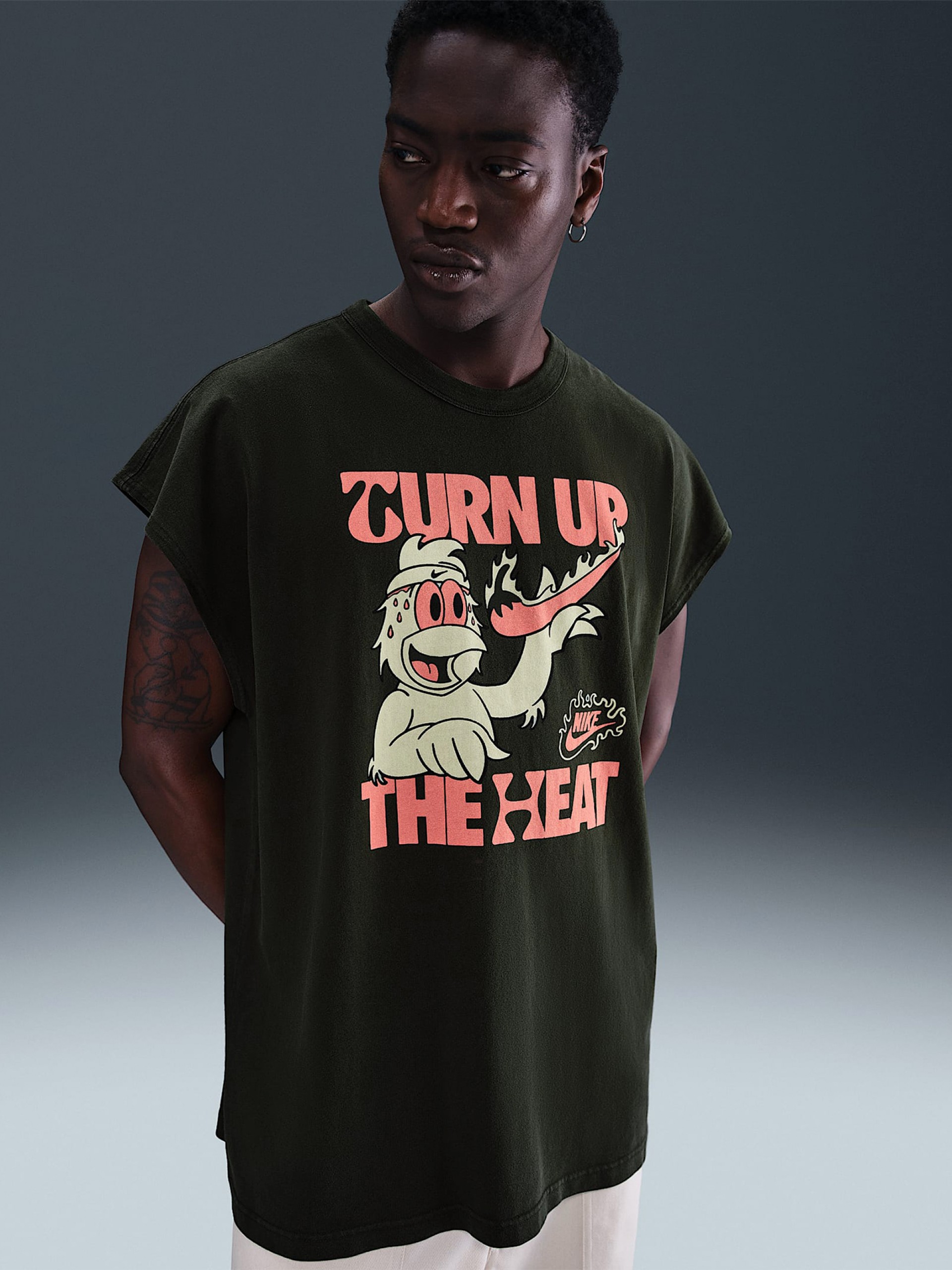 Nike Sportswear Sole Food Green T-shirt For Men