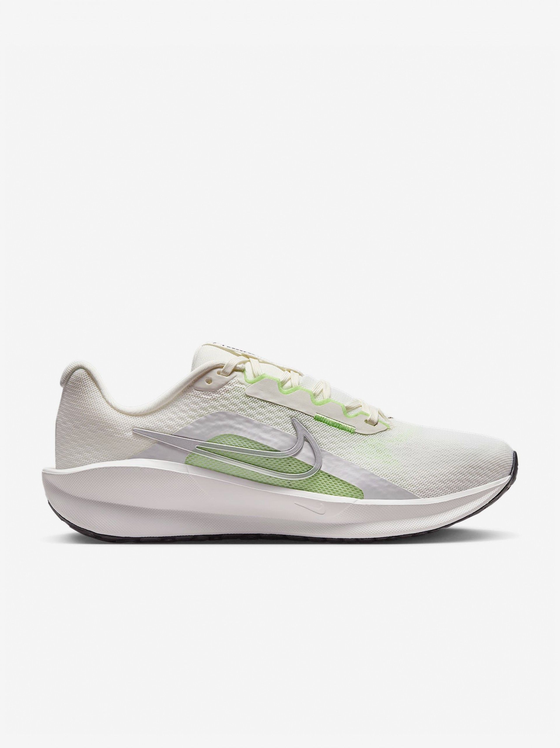 Nike Downshifter 13 White and Green Running Trainers For Women
