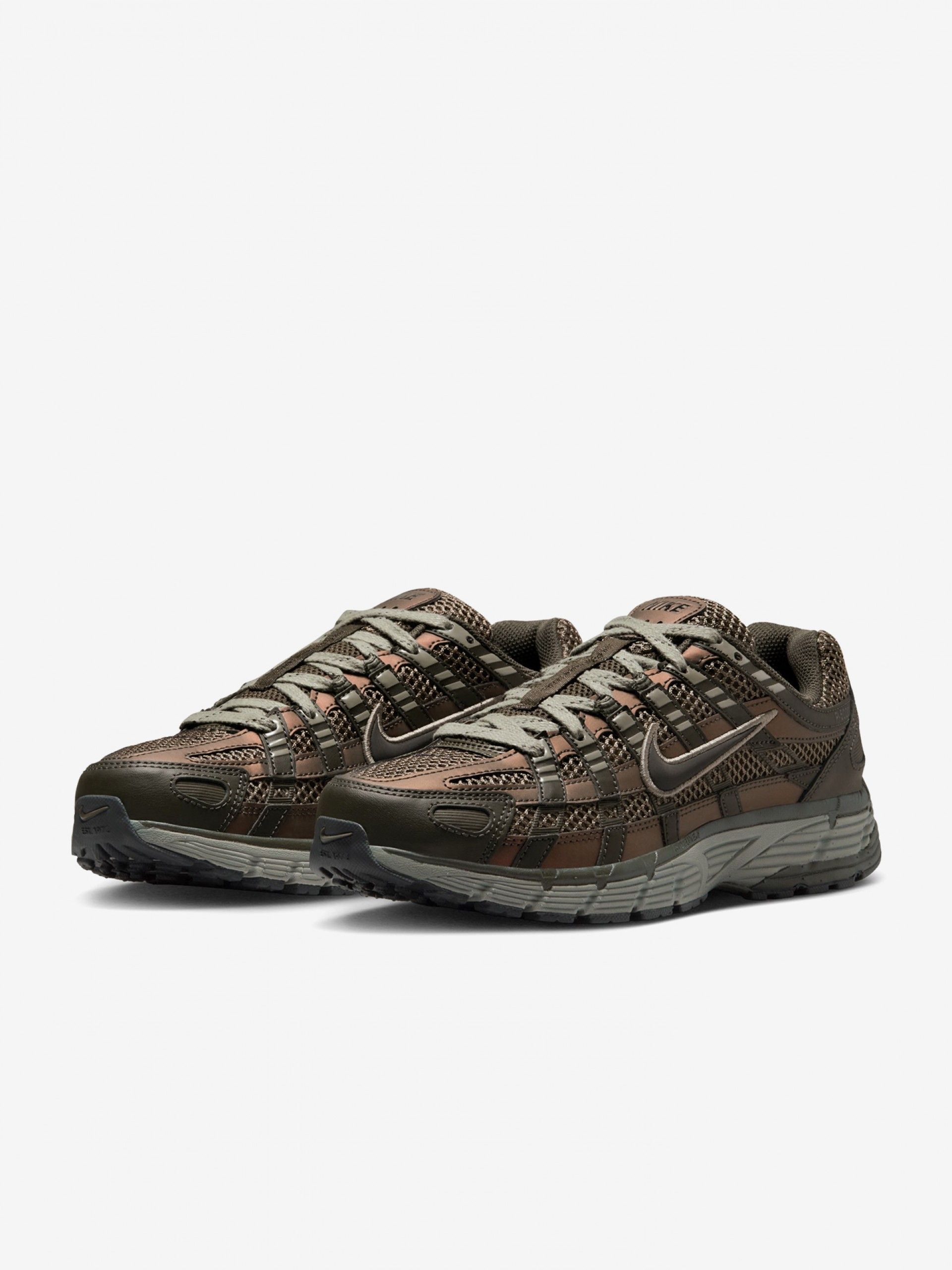 Zapatillas Nike P-6000 SE Verdes y Marrones Para Mujer