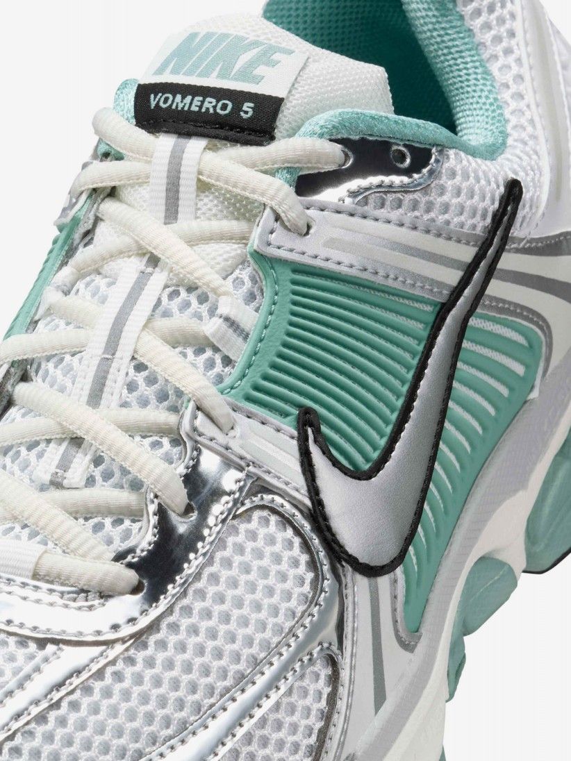 Zapatillas Nike Zoom Vomero 5 Blancas y Verdes Para Mujer