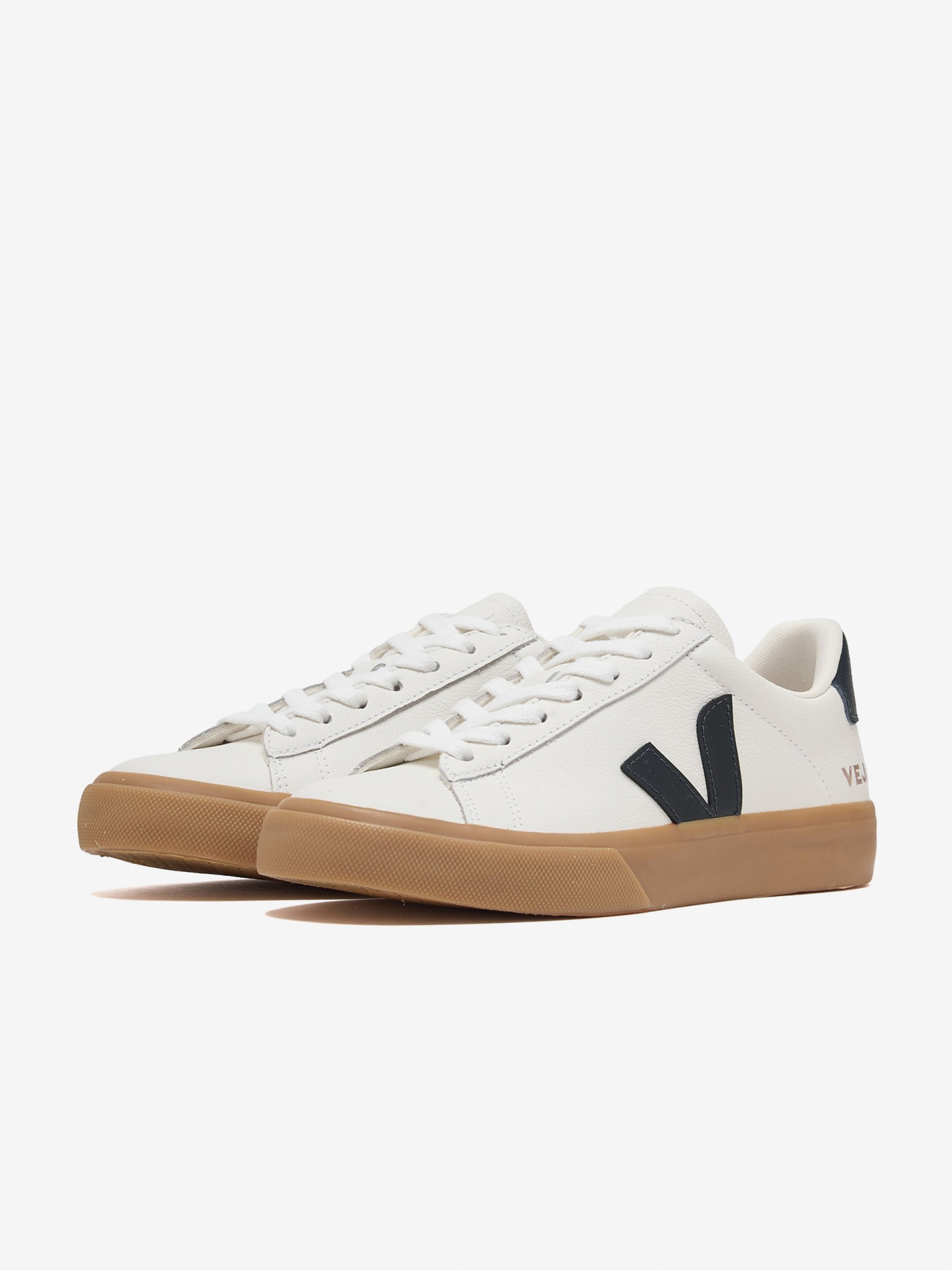 Zapatillas VEJA Campo Chromefree Leather Blancas y Azules