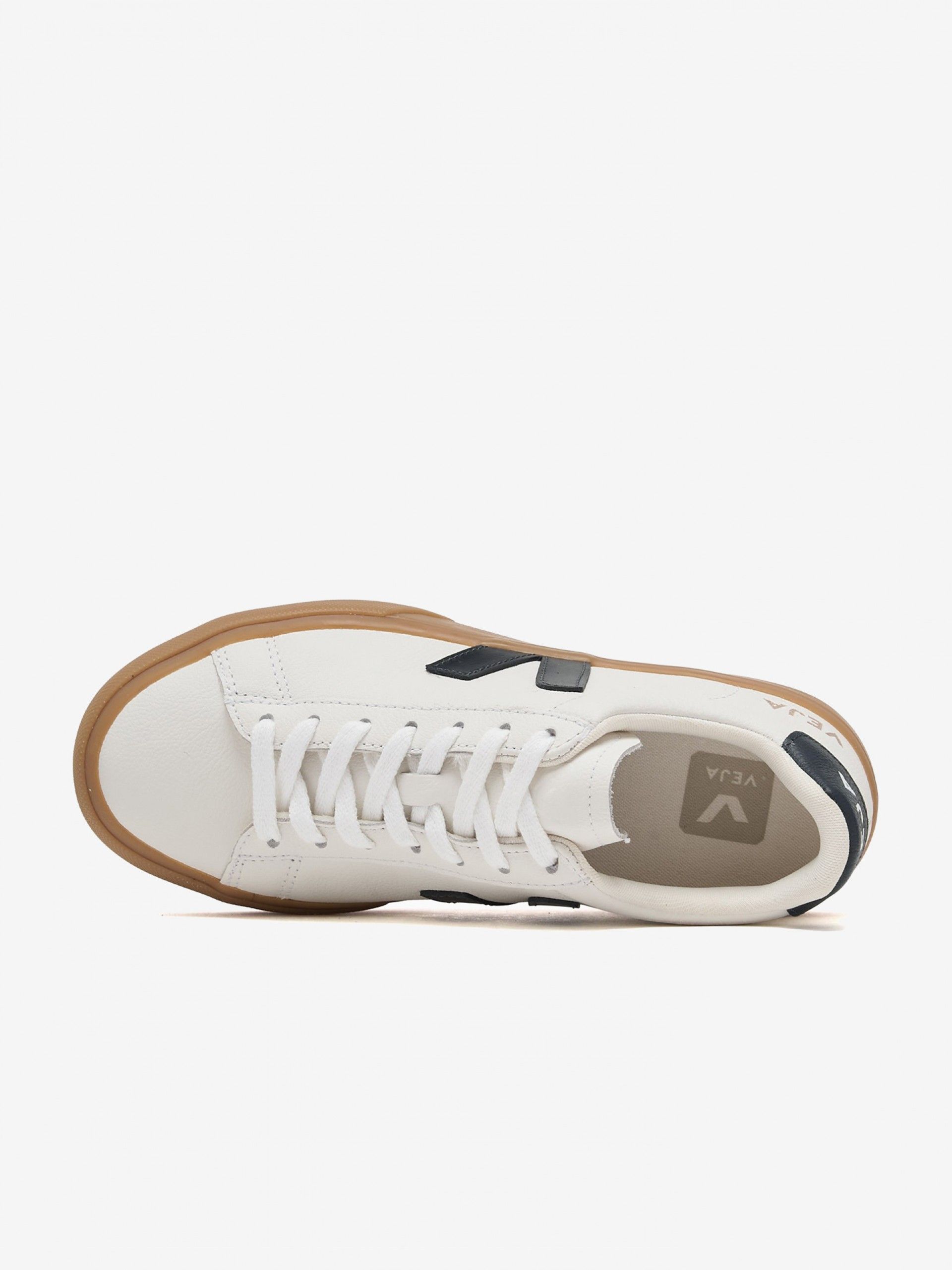 Zapatillas VEJA Campo Chromefree Leather Blancas y Azules