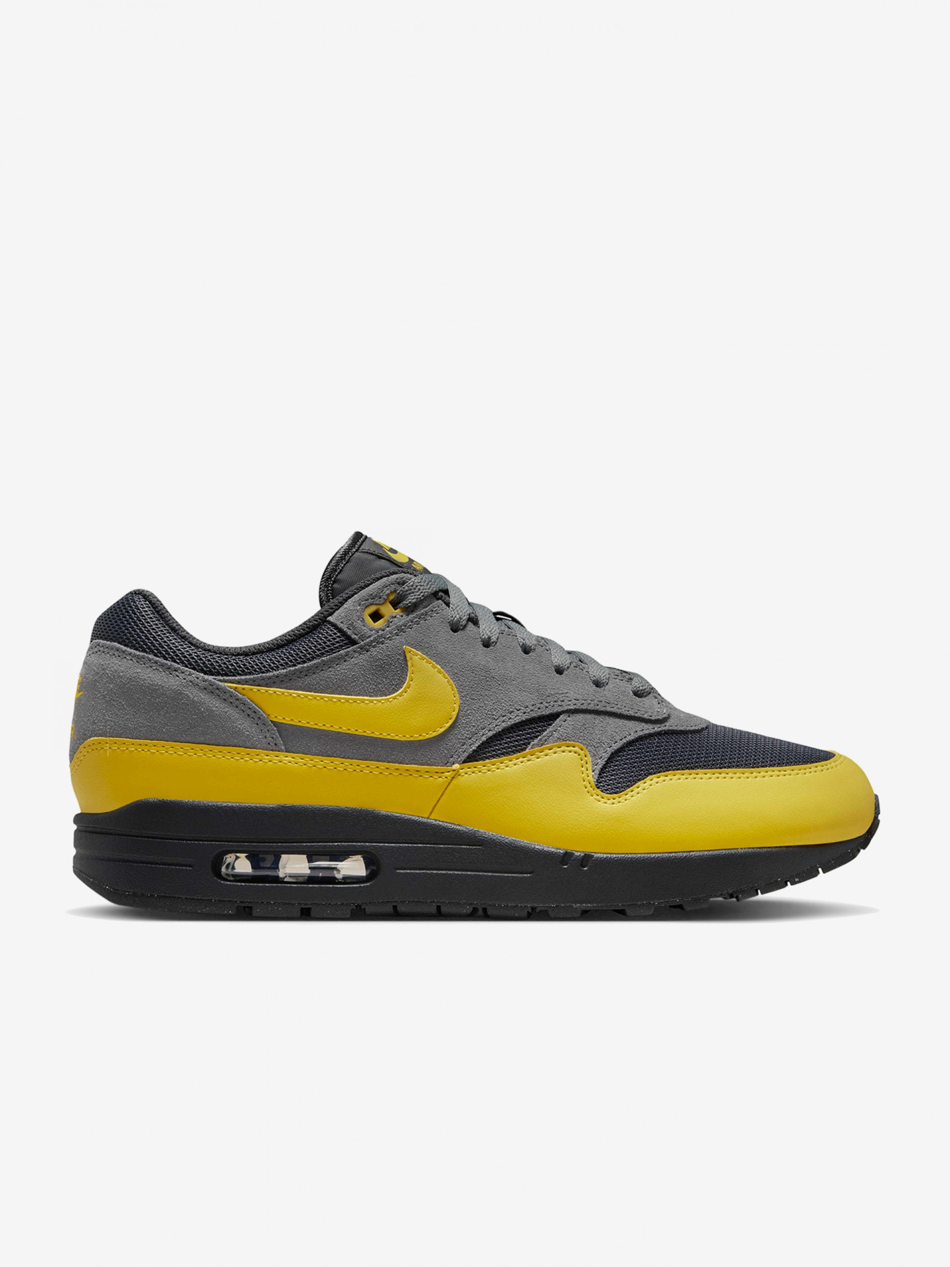Sapatilhas Nike Air Max 1 Essential Cinzentas e Amarelas Para Homem
