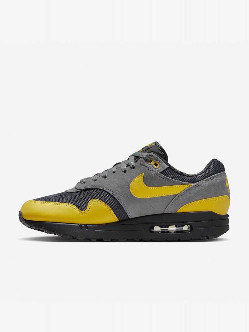 Sapatilhas Nike Air Max 1 Essential Cinzentas e Amarelas Para Homem