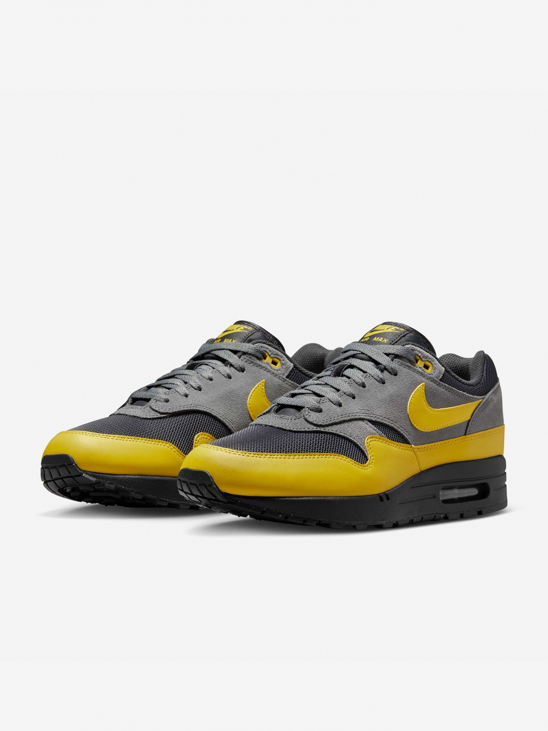 Sapatilhas Nike Air Max 1 Essential Cinzentas e Amarelas Para Homem