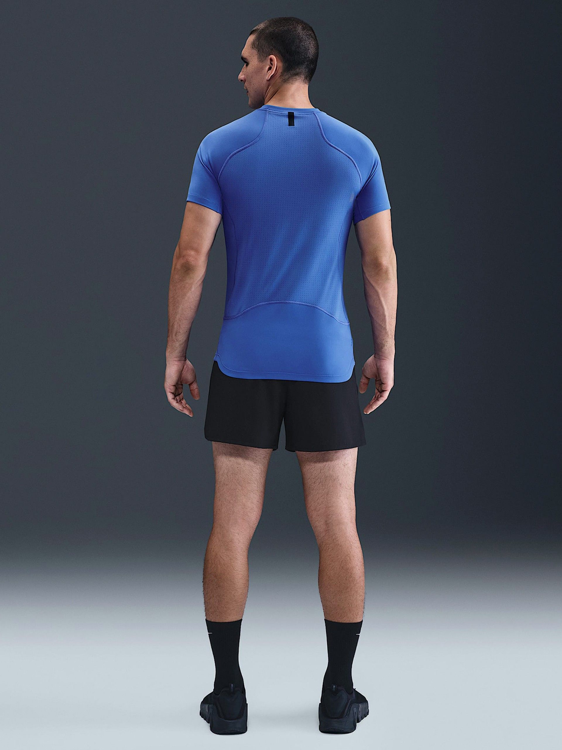 Camiseta de Entrenamiento Nike Pro Dri-FIT Azul Para Hombre