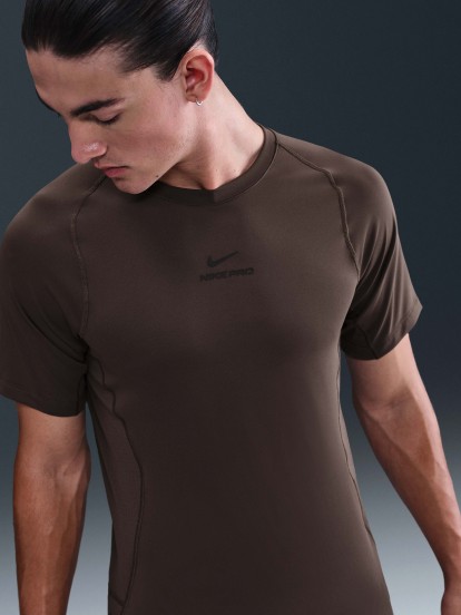 T-shirt de Treino Nike Pro Dri-FIT Castanha Para Homem