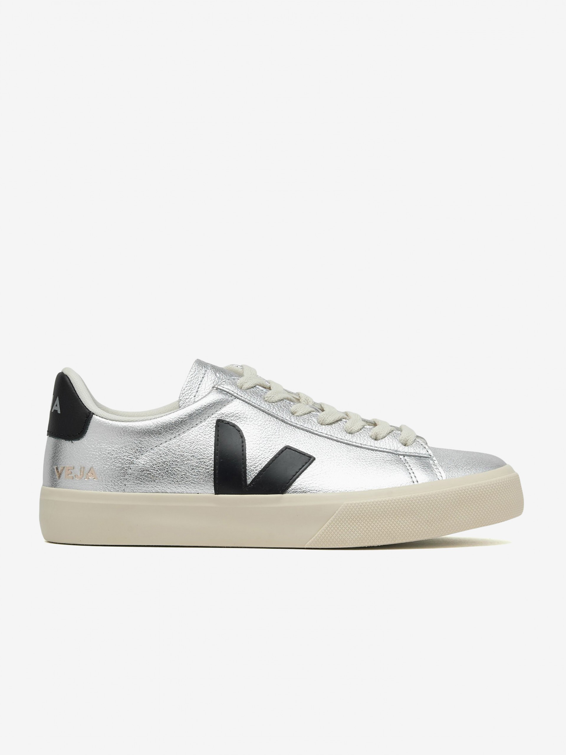 Zapatillas VEJA Campo Chromefree Leather Plateadas
