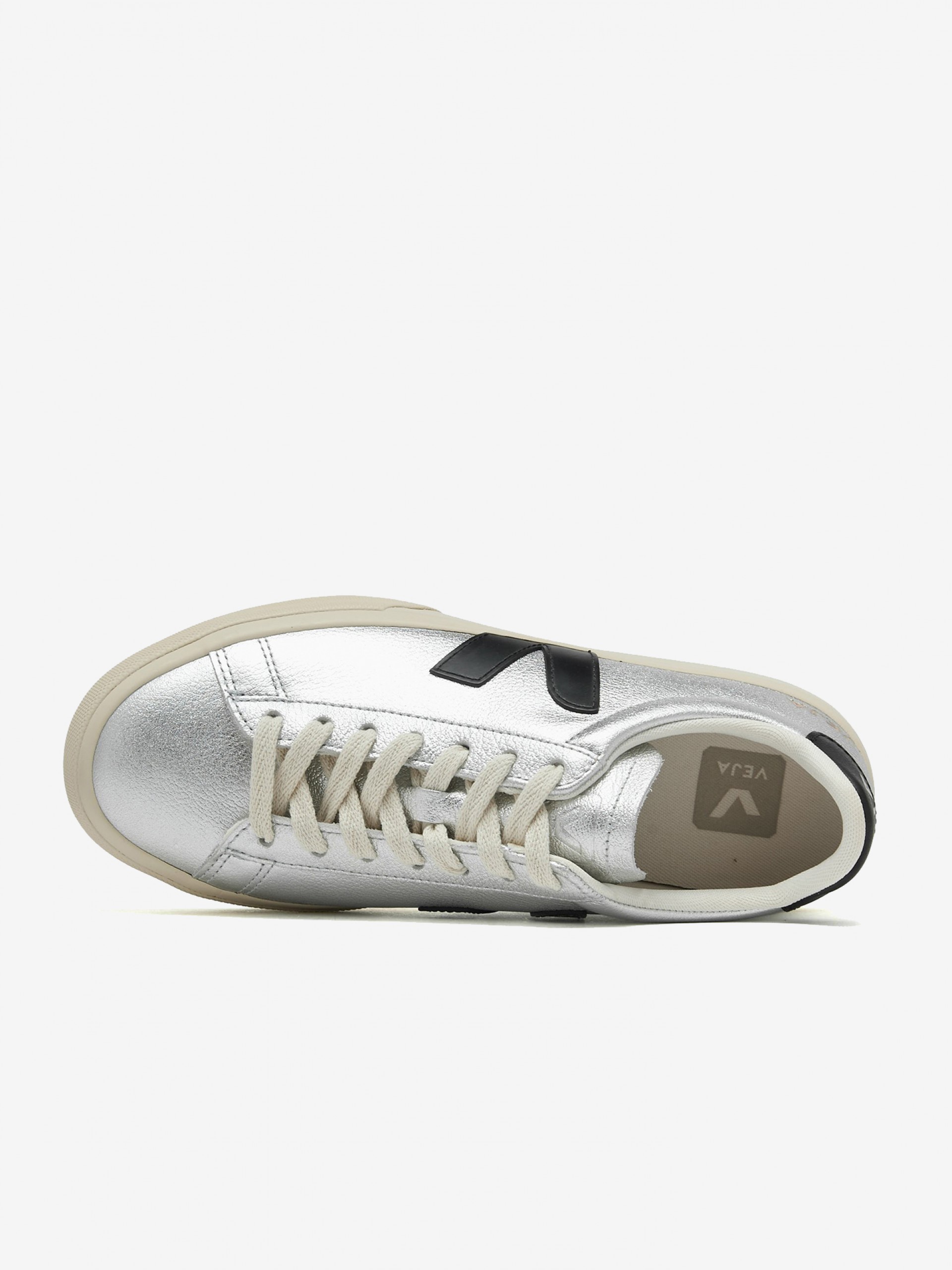 Zapatillas VEJA Campo Chromefree Leather Plateadas