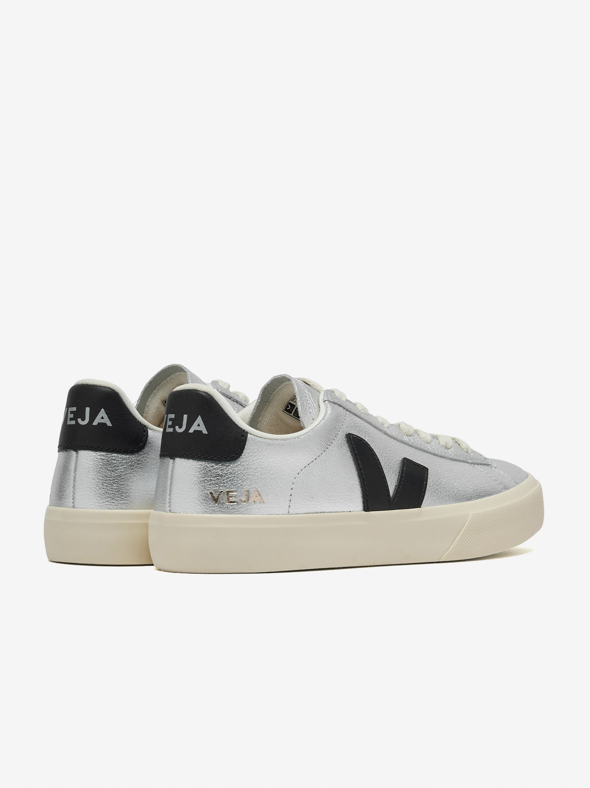 Zapatillas VEJA Campo Chromefree Leather Plateadas