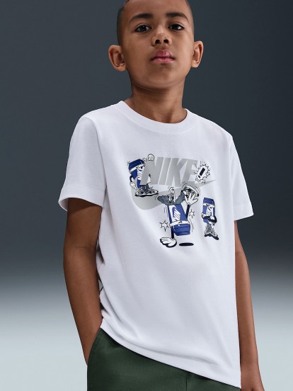 Camiseta Nike Sportswear Jnior Blanca