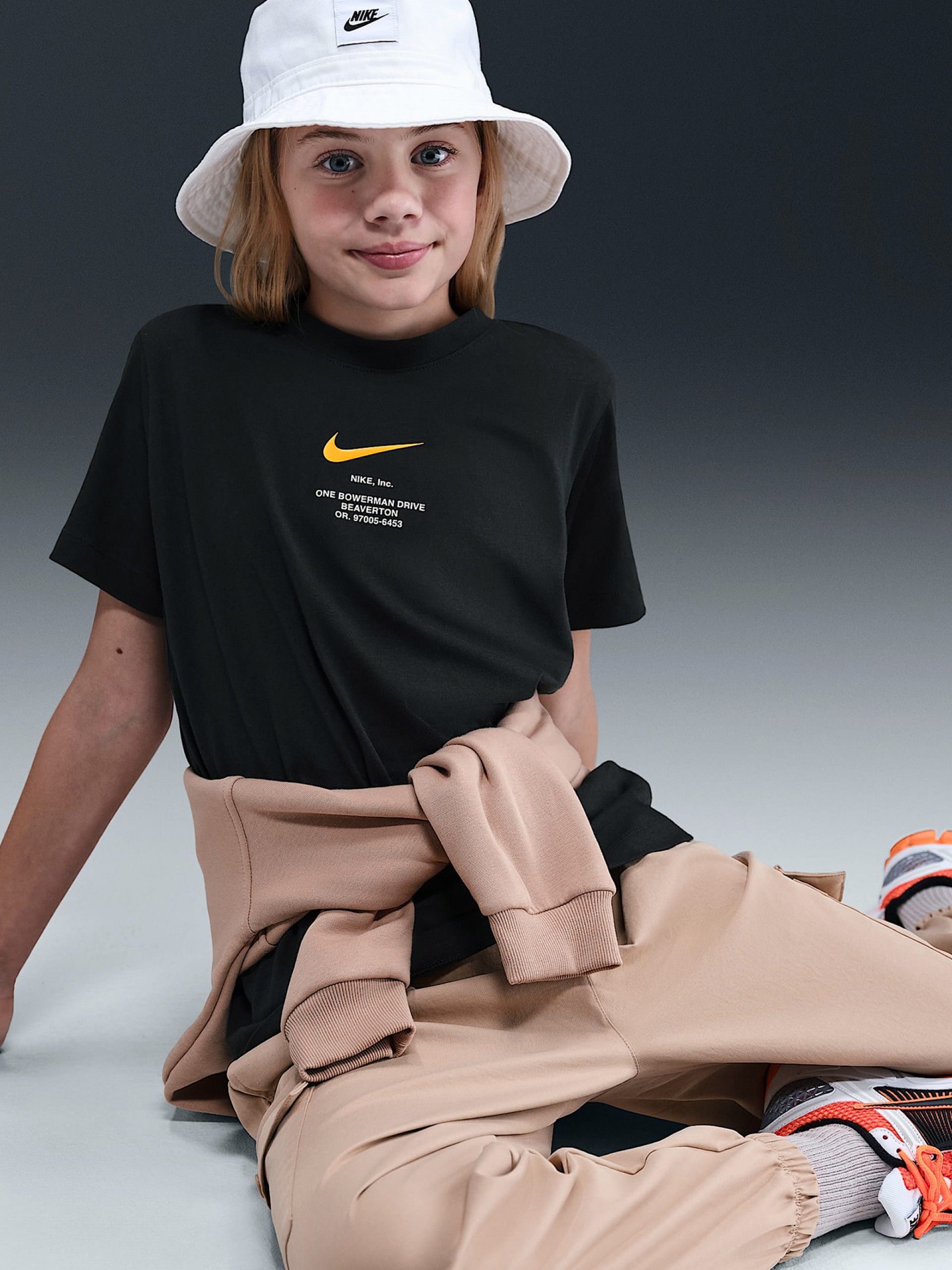 T-shirt Nike Sportswear Júnior Preta