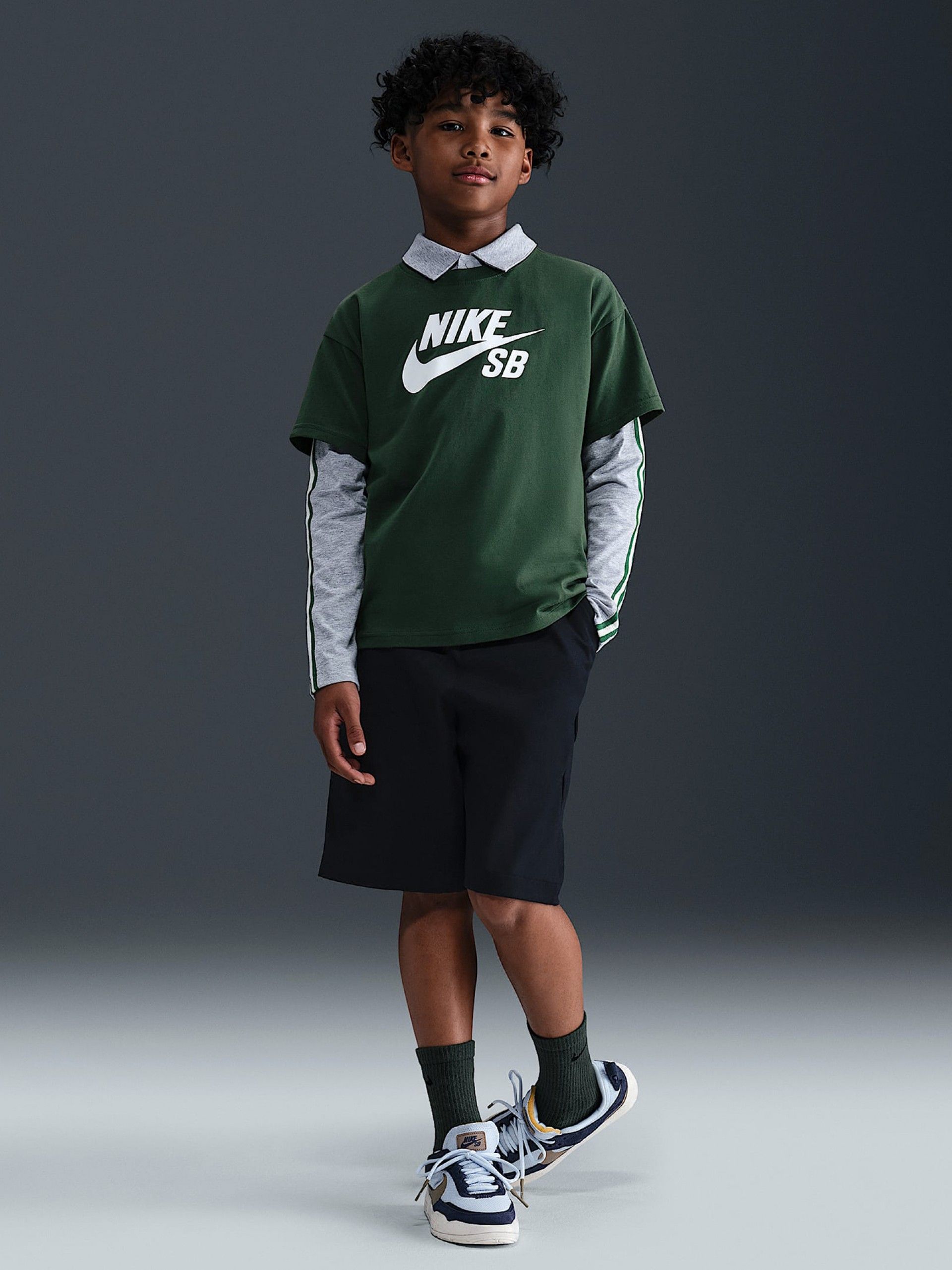 Camiseta Nike SB Júnior Verde