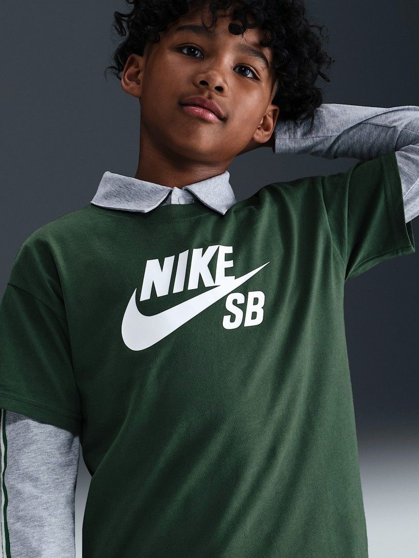 T-shirt Nike SB Jnior Verde