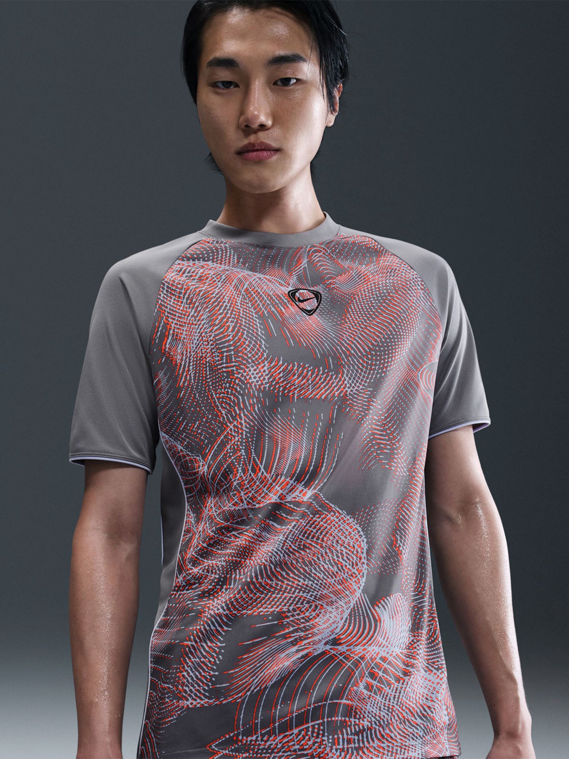 Nike Dri-FIT Academy+ Grey Football T-shirt For Men