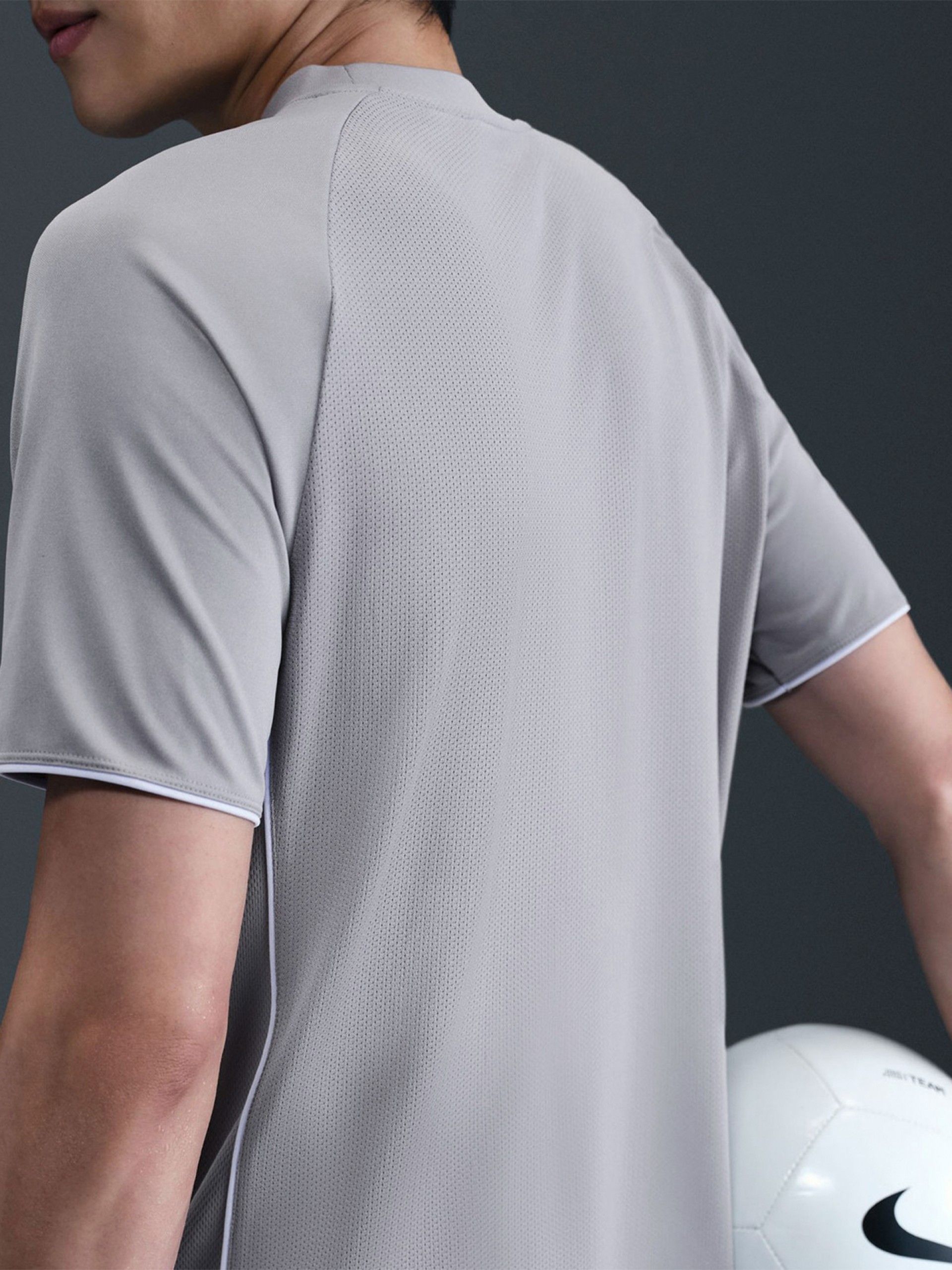 Nike Dri-FIT Academy+ Grey Football T-shirt For Men