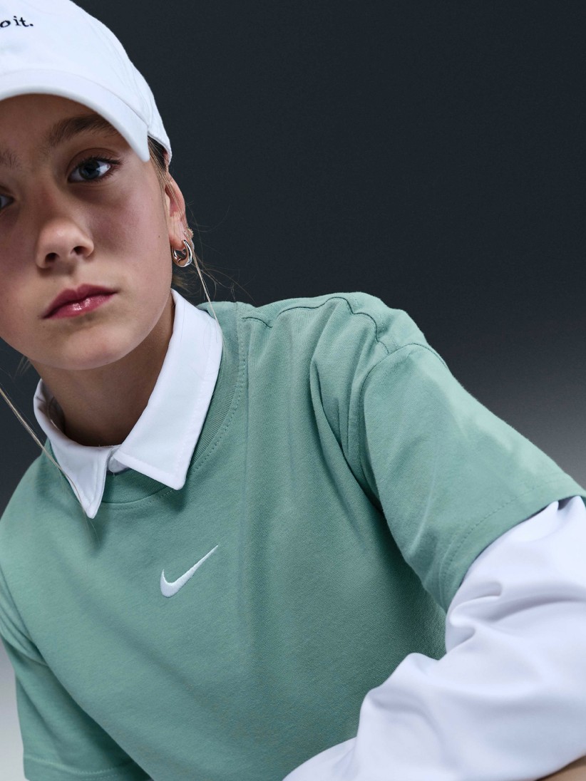 T-shirt Nike Sportswear Essential Jnior Verde