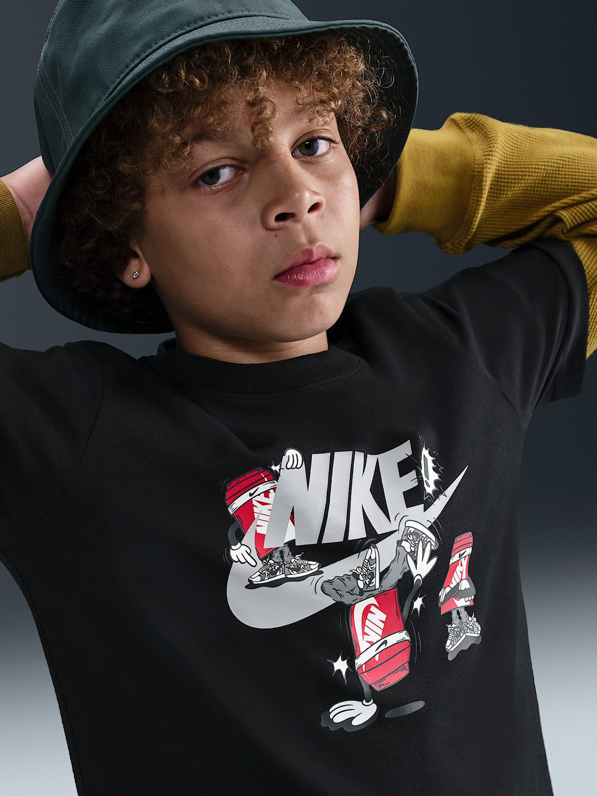 T-shirt Nike Sportswear Júnior Preta