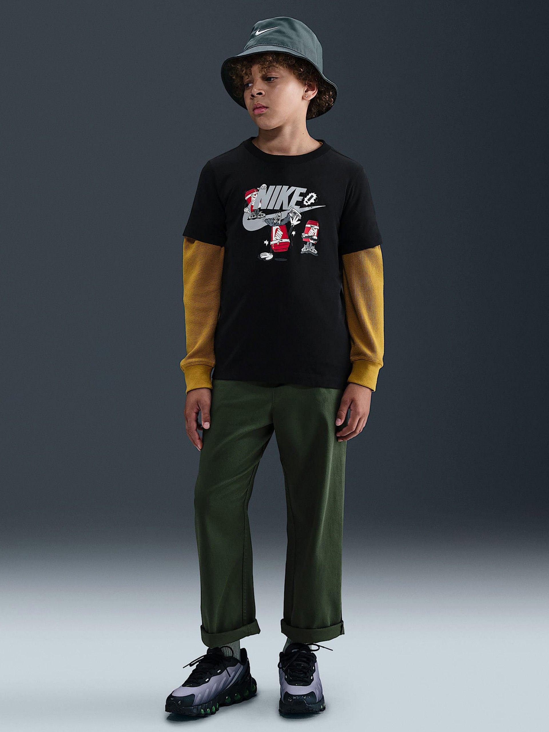 T-shirt Nike Sportswear Júnior Preta