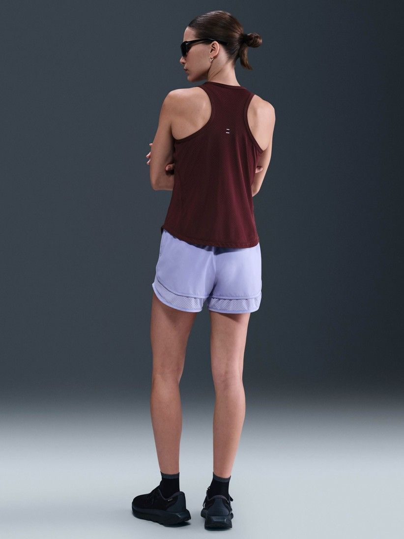 Camisola de Alas de Running Nike Tempo Dri-FIT Bordeaux Para Mulher