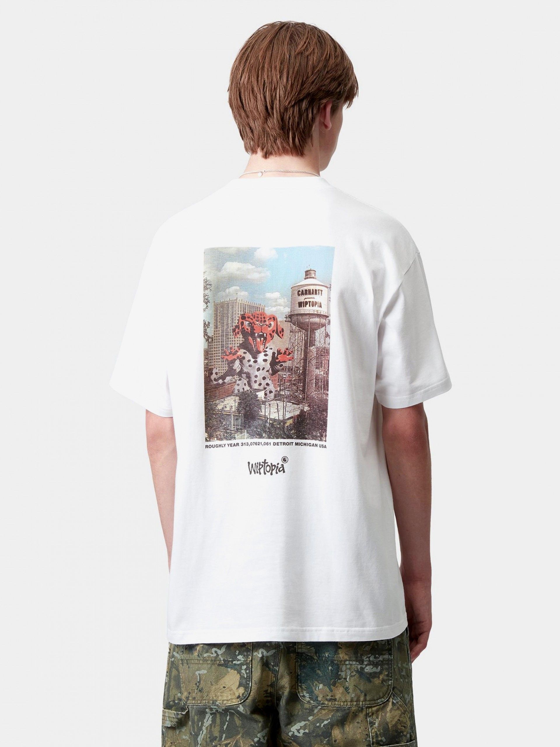 T-shirt Carhartt WIP Wiptopia Branca