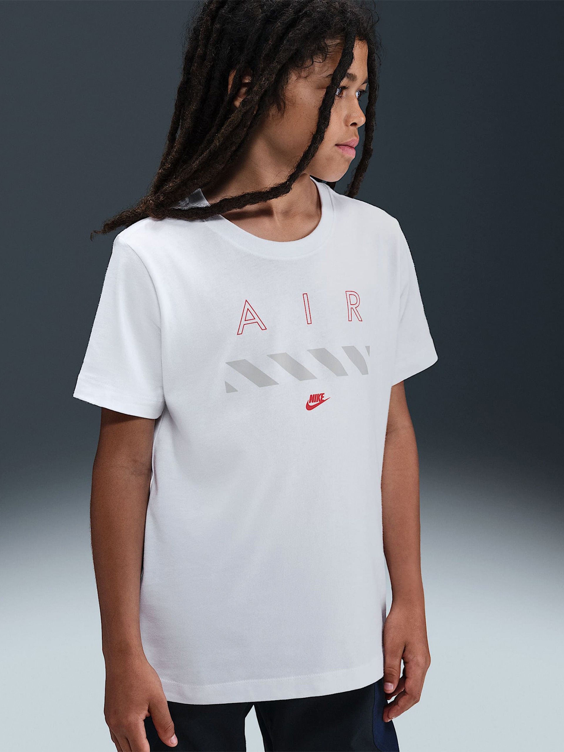 Camiseta Nike Air Júnior Blanca