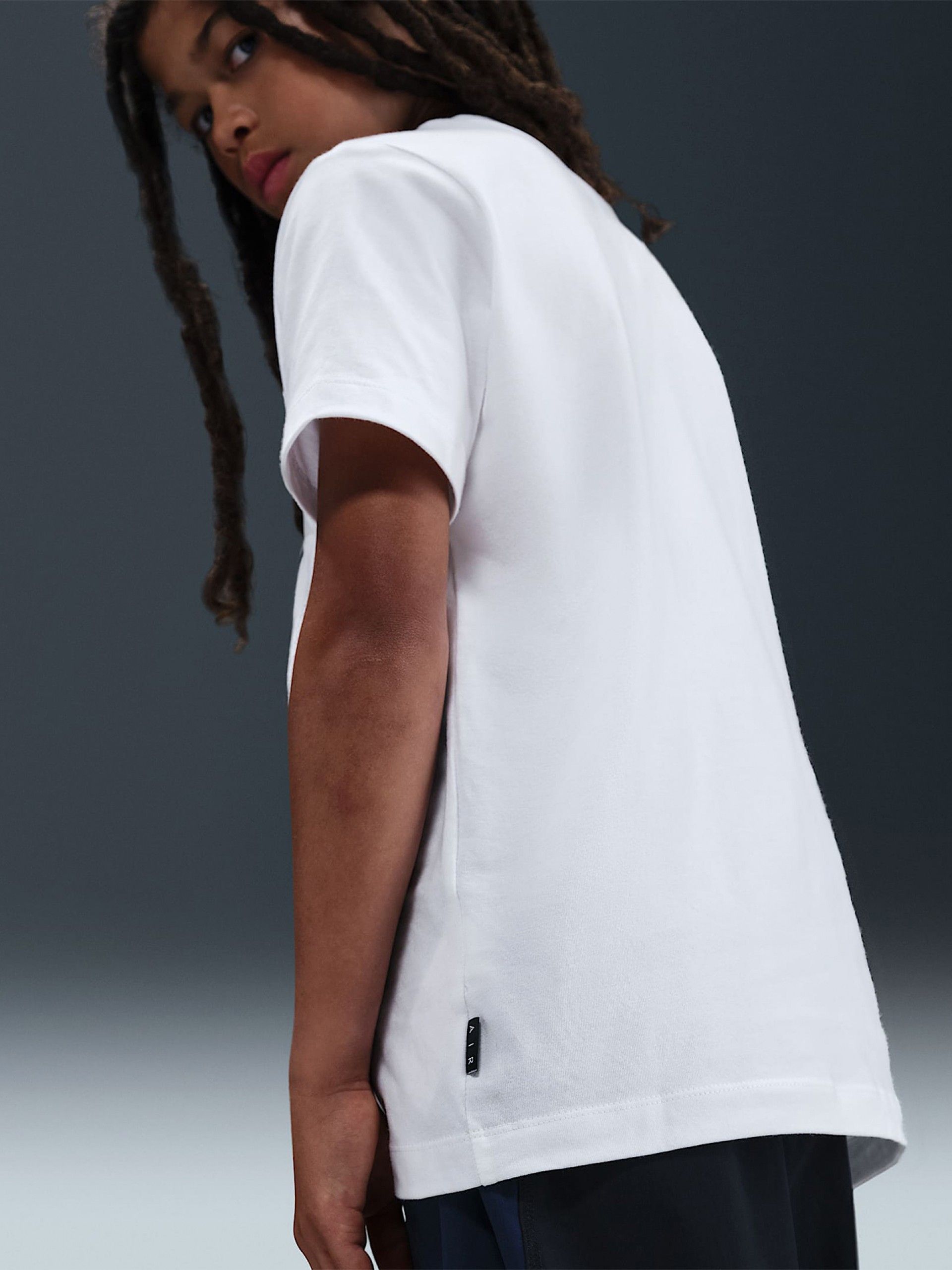 Camiseta Nike Air Júnior Blanca