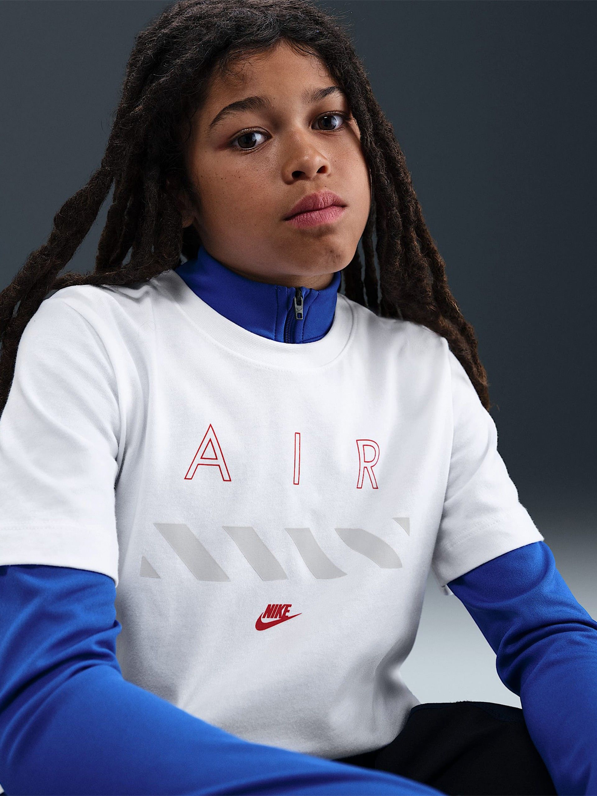 Camiseta Nike Air Júnior Blanca