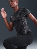 Nike Swift Dri-FIT Leopard Pattern Black Running T-shirt For Women