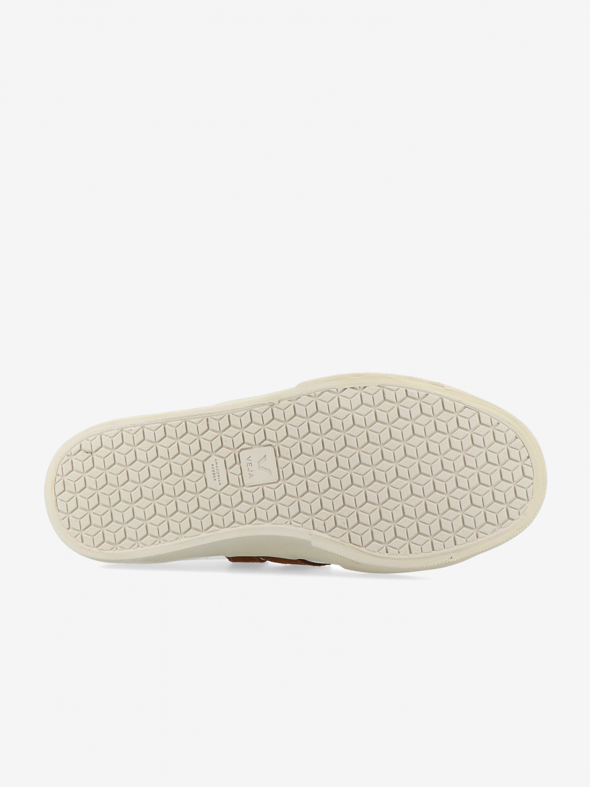 VEJA Campo Chromefree Leather White and Camel Sneakers