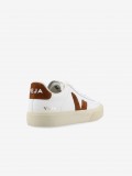 Sapatilhas VEJA Campo Chromefree Leather Brancas e Camel