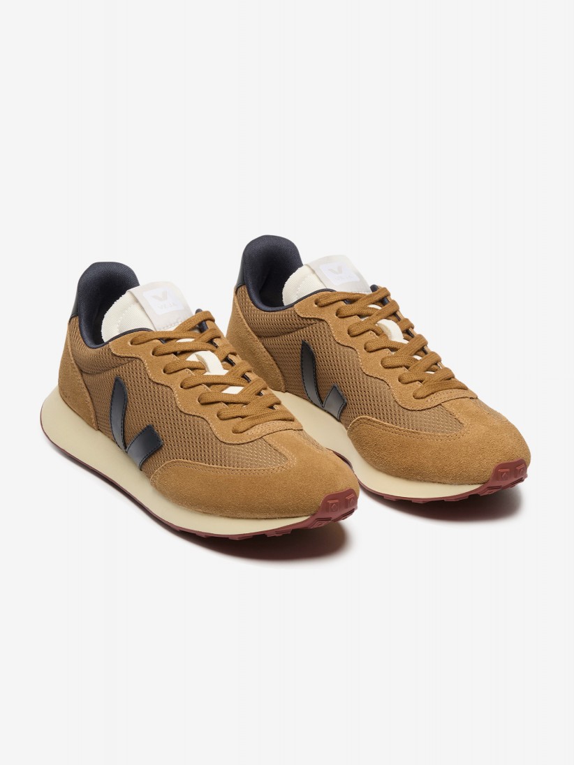 Sapatilhas Veja Rio Branco II Alveomesh Camel e Pretas