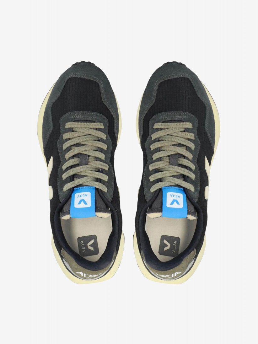 VEJA Paulistana Black and Green Sneakers